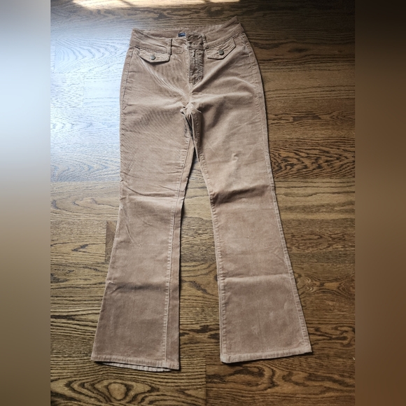 Jones & Co Jones New York Brown Corduroy Flare Pants Size 6 EUC - Picture 1 of 8